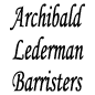 Archibald Lederman Barristers